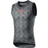 Castelli Pro Mesh Mens Sleeveless Base Layer - Bark Green/Fiery Red