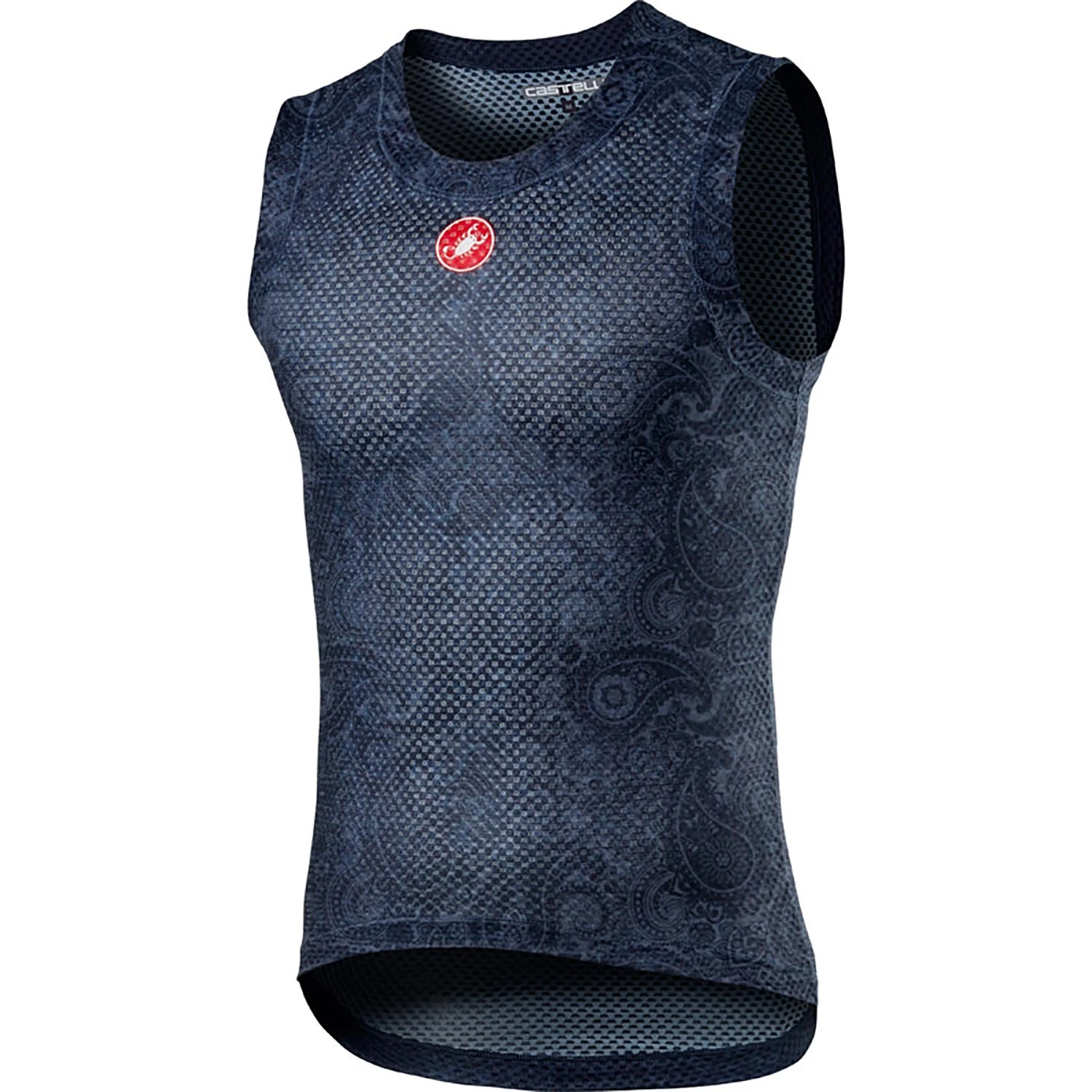 Castelli Pro Mesh Mens Sleeveless Base Layer - Black/White 2 Castelli Pro Mesh Mens Sleeveless Base Layer - Black/White - Image 2