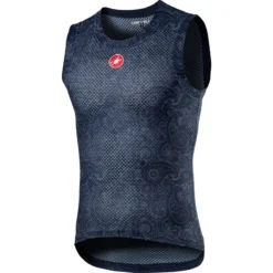 Castelli Pro Mesh Mens Sleeveless Base Layer - Dark Steel Blue 6 Castelli Pro Mesh Mens Sleeveless Base Layer - Dark Steel Blue -Sportfu Bike Gear Shop CS21023DarkSteelBlue