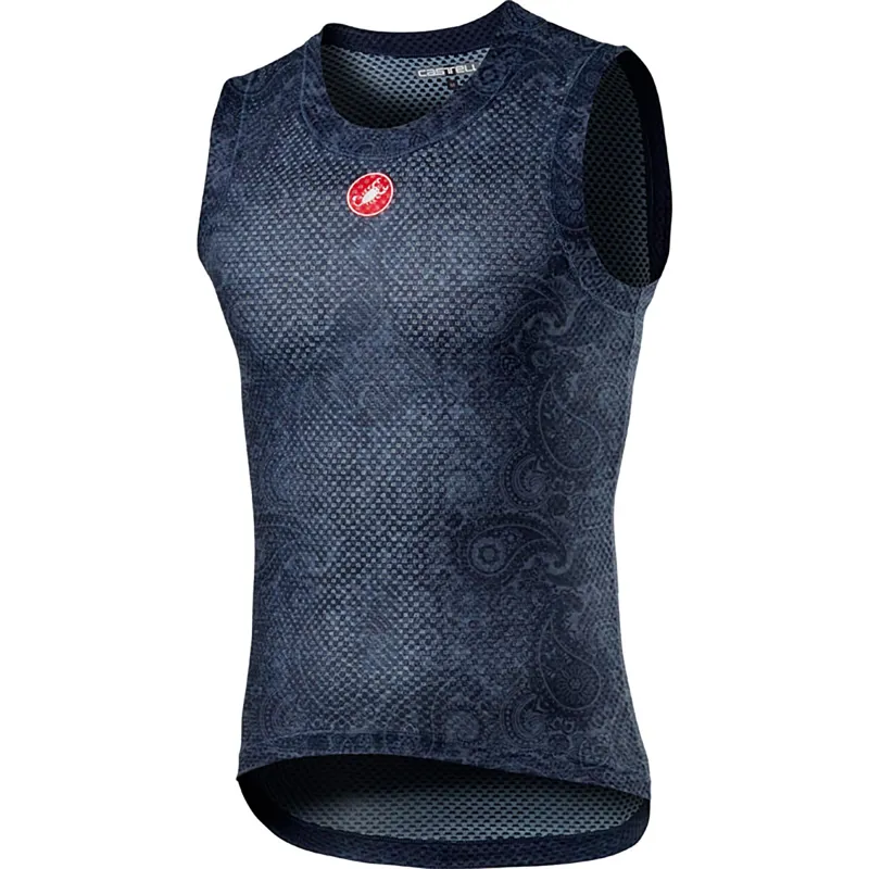 Castelli Pro Mesh Mens Sleeveless Base Layer - Dark Steel Blue 3 Castelli Pro Mesh Mens Sleeveless Base Layer - Dark Steel Blue - Image 3