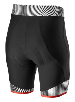Castelli Illusione Womens Lycra Shorts - Black/White -Sportfu Bike Gear Shop CS21054BlackWhite 2 3