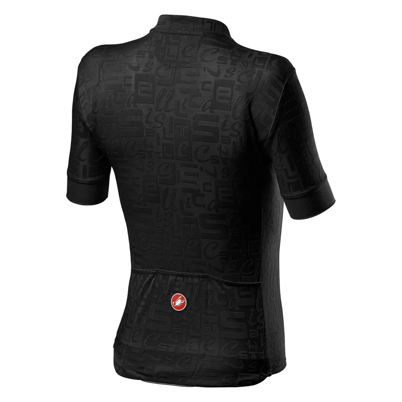 Castelli Promessa Jacquard Womens Short Sleeve Jersey - Light Black 2 Castelli Promessa Jacquard Womens Short Sleeve Jersey - Light Black - Image 2