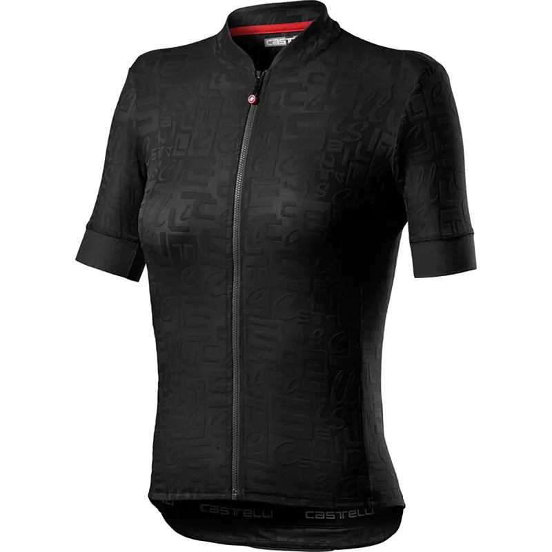Castelli Promessa Jacquard Womens Short Sleeve Jersey - Light Black 4 Castelli Promessa Jacquard Womens Short Sleeve Jersey - Light Black - Image 4