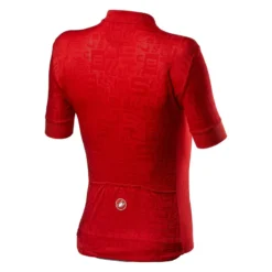 Castelli Promessa Jacquard Womens Short Sleeve Jersey - Red -Sportfu Bike Gear Shop CS21055Red 2