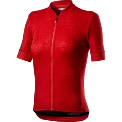 Castelli Promessa Jacquard Womens Short Sleeve Jersey - Light Black