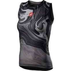 Castelli Pro Mesh Womens Sleeveless Base Layer - Saffron -Sportfu Bike Gear Shop CS21060LightBlack 1