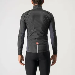 Castelli Squadra Men's Stretch Showerproof Jacket - Light Black/Grey 17 Castelli Squadra Men's Stretch Showerproof Jacket - Light Black/Grey -Sportfu Bike Gear Shop CS21511BLKGray 2