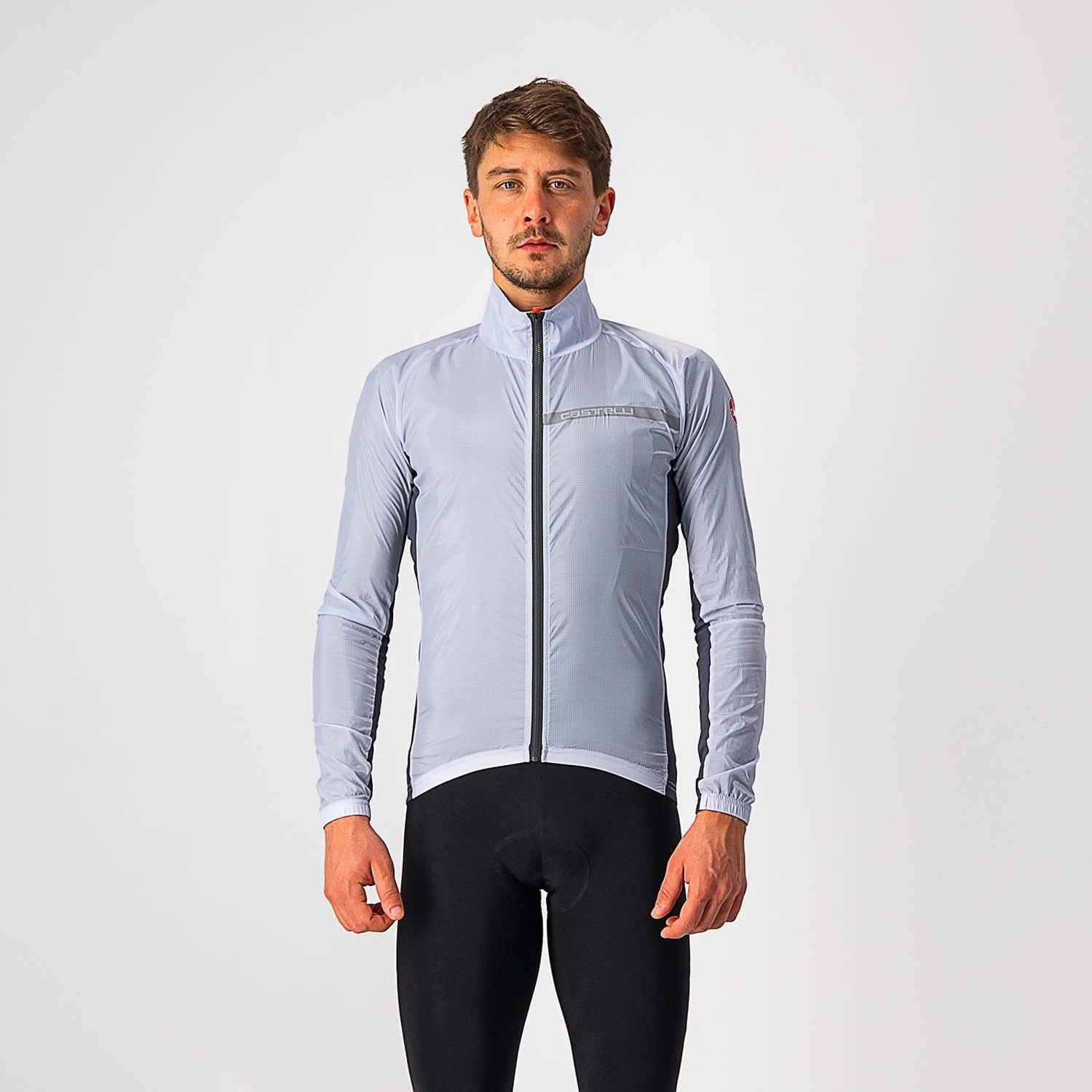 Castelli Squadra Men's Stretch Showerproof Jacket - Light Black/Grey 10 Castelli Squadra Men's Stretch Showerproof Jacket - Light Black/Grey - Image 10