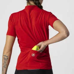 Castelli Squadra Stretch Women's Showerproof Jacket - Yellow Fluo/Grey -Sportfu Bike Gear Shop CS21529YELFluoGray5