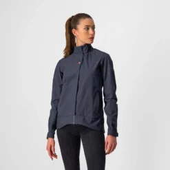 Castelli Commuter Reflex Women's Waterproof Jacket - Black 5 Castelli Commuter Reflex Women's Waterproof Jacket - Black -Sportfu Bike Gear Shop CS21538Blu