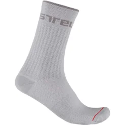 Castelli Distanza 20 Men's Socks - Military Green -Sportfu Bike Gear Shop CS21552SILGray