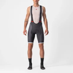 Castelli Competizione Kit Men's Bib Shorts - Black/Silver Grey -Sportfu Bike Gear Shop CS220030301 1 3