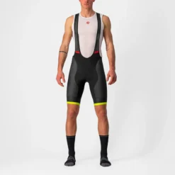 Castelli Competizione Kit Men's Bib Shorts - Black/Electric Lime -Sportfu Bike Gear Shop CS220033831 1