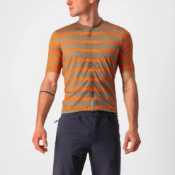 Castelli Unlimited Sterrato Men's Short Sleeve Jersey - Electric Lime/Dark Grey -Sportfu Bike Gear Shop CS220073531 1