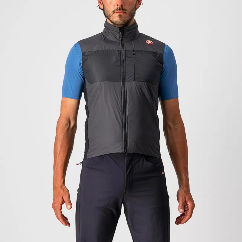 Castelli Unlimited Puffy Men's Vest - Dark Grey/Black/Silver Grey 2 Castelli Unlimited Puffy Men's Vest - Dark Grey/Black/Silver Grey - Image 2