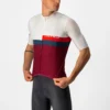Castelli A Blocco Men's Short Sleeve Jersey - Light Black/Red/Grey