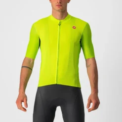 Castelli Endurance Elite Men's Short Sleeve Jersey - Electric Lime -Sportfu Bike Gear Shop CS220223831 1