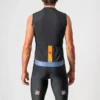 Castelli Entrata VI Men's Sleeveless Jersey - Black/Blue/Pop Orange