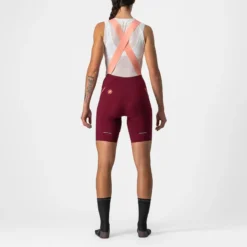 Castelli Velocissima 3 Women's Bib Shorts - Bordeaux/Blush -Sportfu Bike Gear Shop CS220504211 2
