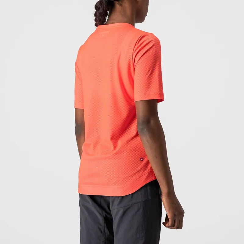 Castelli Trail Tech Women's Technical T-Shirt - Coral Flash 3 Castelli Trail Tech Women's Technical T-Shirt - Coral Flash - Image 3