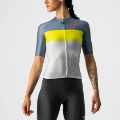 Castelli Aero Pro Women's Short Sleeve Jersey - Black/Brilliant Pink/Grey -Sportfu Bike Gear Shop CS220578701 1