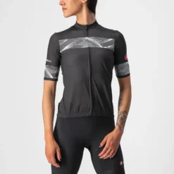 Castelli Fenice Women's Short Sleeve Jersey - Light Black/White 6 Castelli Fenice Women's Short Sleeve Jersey - Light Black/White -Sportfu Bike Gear Shop CS220610851 1