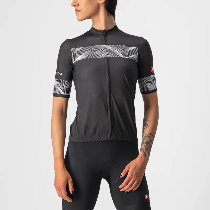 Castelli Fenice Women's Short Sleeve Jersey - Light Black/White 3 Castelli Fenice Women's Short Sleeve Jersey - Light Black/White - Image 3