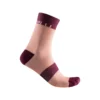 Castelli Velocissima 12 Women's Socks - Bordeaux/Blush