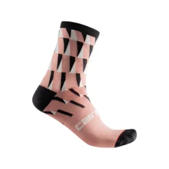 Castelli Pendio 12 Women's Socks - Blush/Black/Ivory -Sportfu Bike Gear Shop CS2207056609 4ad7a110 ae30 4ff8 8c5a 0581e1fa2dfd