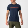Castelli Ventaglio Men's T-Shirt - Savile Blue/Red