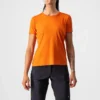 Castelli Tech 2 Women's Technical T-Shirt - Orange Rust