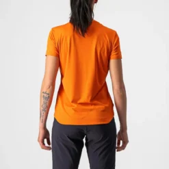 Castelli Tech 2 Women's Technical T-Shirt - Orange Rust -Sportfu Bike Gear Shop CS220823181 2