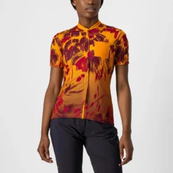 Castelli Unlimited Sentiero Women's Short Sleeve Jersey - Barbaresco Red