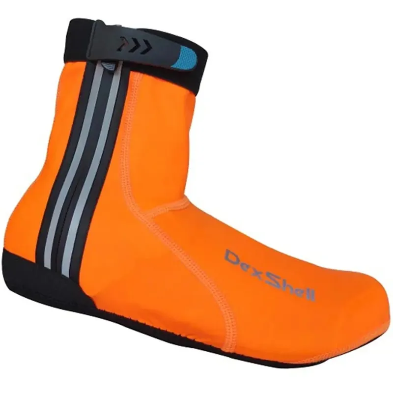 DexShell Light Weight Overshoes - Blazing Orange 2 DexShell Light Weight Overshoes - Blazing Orange - Image 2
