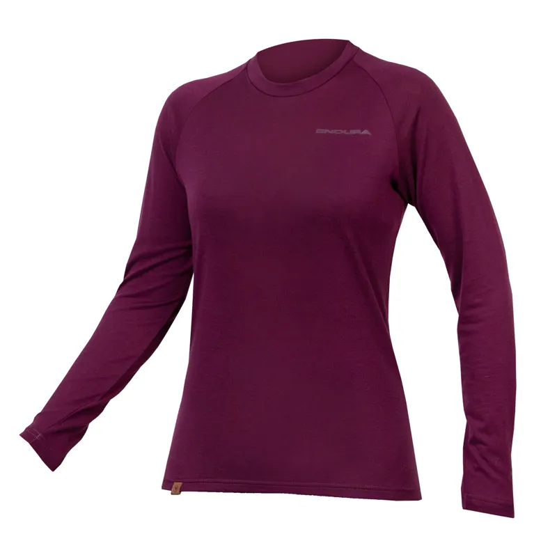 Endura BaaBaa Blend Women's Long Sleeve Baselayer - Black 4 Endura BaaBaa Blend Women's Long Sleeve Baselayer - Black - Image 4