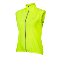Endura Pakagilet Windproof Women's Gilet - Hi-Viz Coral -Sportfu Bike Gear Shop E6185YV lg 1