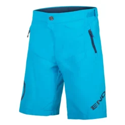 Endura MT500JR Kid's Baggy Shorts With Liner - Electric Blue -Sportfu Bike Gear Shop E7143BE lg