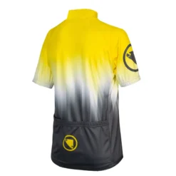 Endura Xtract Kid's Short Sleeve Jersey - Hi-Viz Yellow -Sportfu Bike Gear Shop E7154YV back lg