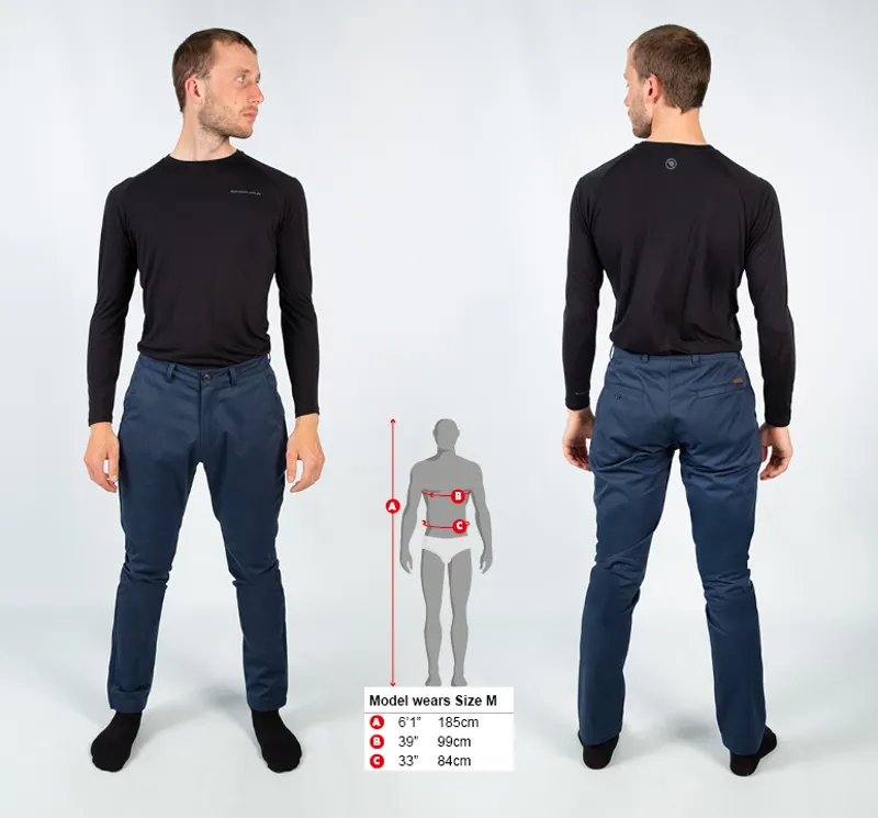 Endura Hummvee Chino Urban Trousers - Navy 4 Endura Hummvee Chino Urban Trousers - Navy - Image 4