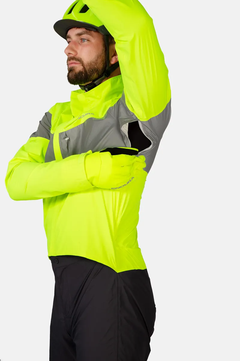 Endura Urban Luminite Waterproof Men's One Piece - Hi-Viz Yellow 3 Endura Urban Luminite Waterproof Men's One Piece - Hi-Viz Yellow - Image 3