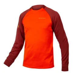 Endura Singletrack Men's Fleece - Paprika 8 Endura Singletrack Men's Fleece - Paprika -Sportfu Bike Gear Shop E9155PAPaprika 1