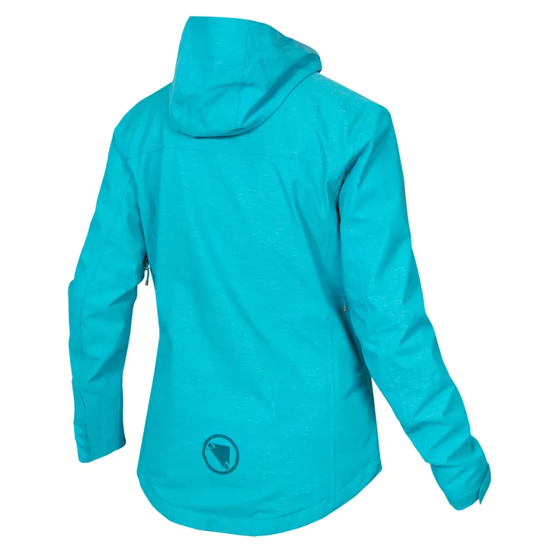 Endura Hummvee Waterproof Women's Hooded Jacket - Pacific Blue 7 Endura Hummvee Waterproof Women's Hooded Jacket - Pacific Blue - Image 7