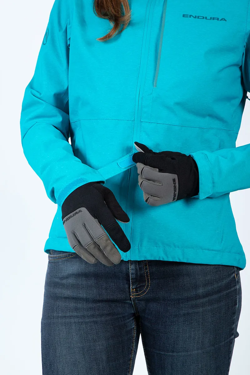 Endura Hummvee Waterproof Women's Hooded Jacket - Pacific Blue 4 Endura Hummvee Waterproof Women's Hooded Jacket - Pacific Blue - Image 4