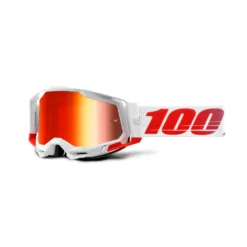 100 Racecraft 2 MTB Goggles - Black/Silver Mirror Lens -Sportfu Bike Gear Shop HP 50121 251 14 1