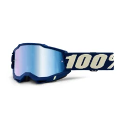 100 Percent Accuri 2 MTB Goggles - Red/Red/Blue Mirror Lens