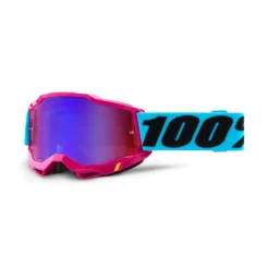 100 Percent Accuri 2 MTB Goggles - Red/Red/Blue Mirror Lens -Sportfu Bike Gear Shop HP 50221 254 09 5