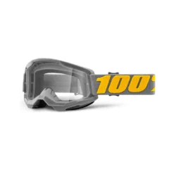 100 Percent Strata 2 MTB Goggles - Yellow/Clear Lens -Sportfu Bike Gear Shop HP 50421 101 07 5