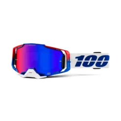 100 Percent Armega MTB Goggles - War Red/HiPER Silver Mirror Lens -Sportfu Bike Gear Shop HP 50720 358 02 1