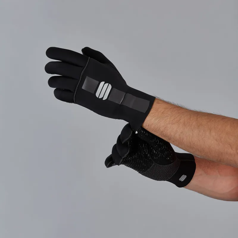 Sportful Neoprene Long Finger Gloves - Black 1 Sportful Neoprene Long Finger Gloves - Black