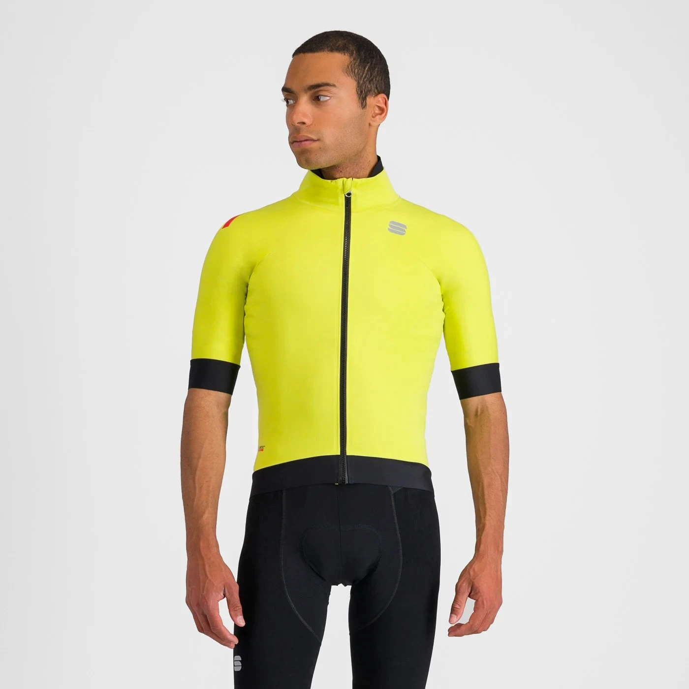 Sportful Fiandre Pro Short Sleeve Men's Windproof Jacket - Black 2 Sportful Fiandre Pro Short Sleeve Men's Windproof Jacket - Black - Image 2
